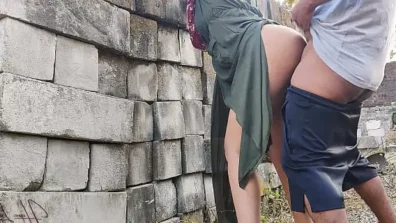 Horny Indonesian Wife Fucked Outdoors.